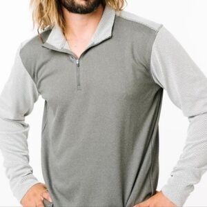 NEW Zyia Men’s Performer 1/4 zip pullover black size Medium